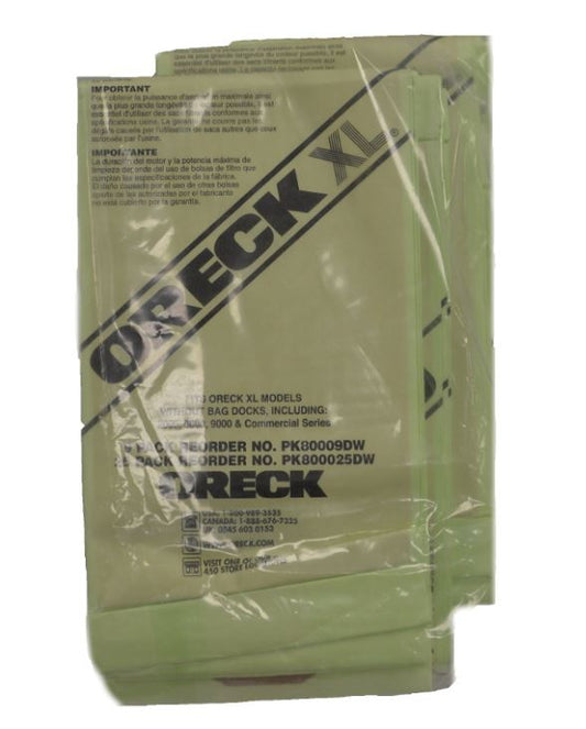 Oreck Paper Bag Old Style Hypo-Allergenic 25 Pk Item # 800025DW