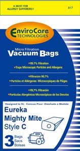 Eureka C Mighty Mite Series 3000, 3100 Vacuum Bags - Generic - 9 pack