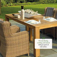 Bayes High Performance Teak Cleaner & Restorer - Cleans, Shines, and Protects - Maintains Fine Teak and Restores Neglected Teak - 16 oz