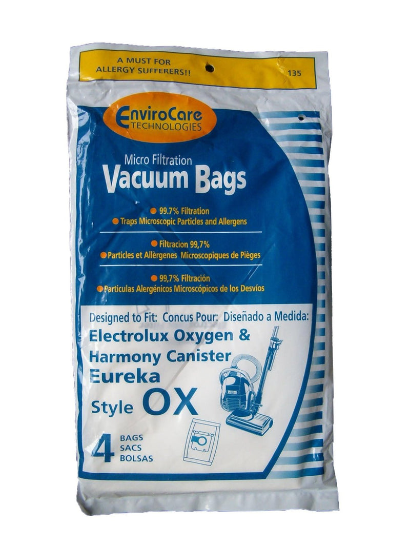 12 OX Bags Electrolux Sanitaire S Oxygen Ultra Harmony Eureka BB Bags, Ultra Canister, SP6950 & SP6952 Vacuum Clean