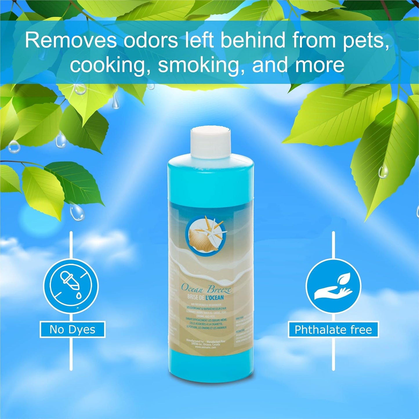 Sirena DEOD1 Ocean Breeze Room Deodorizer. Also works for Rainbow Vacuums which use #R14698