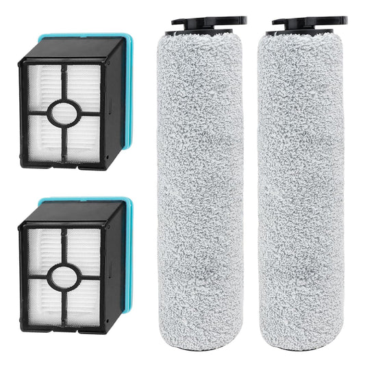 Replacement Roller Brush & Filters for Bissell Crosswave HF2, 3845N, 3831 Floor Scrubber Vacuum