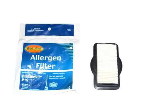 FILTER,DIRT DEVIL F19,BROOM VAC,BV2010
