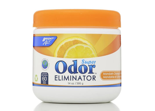 Bright Air Super Odor Eliminator, Mandarin Orange & Fresh Lemon - 14 oz jar