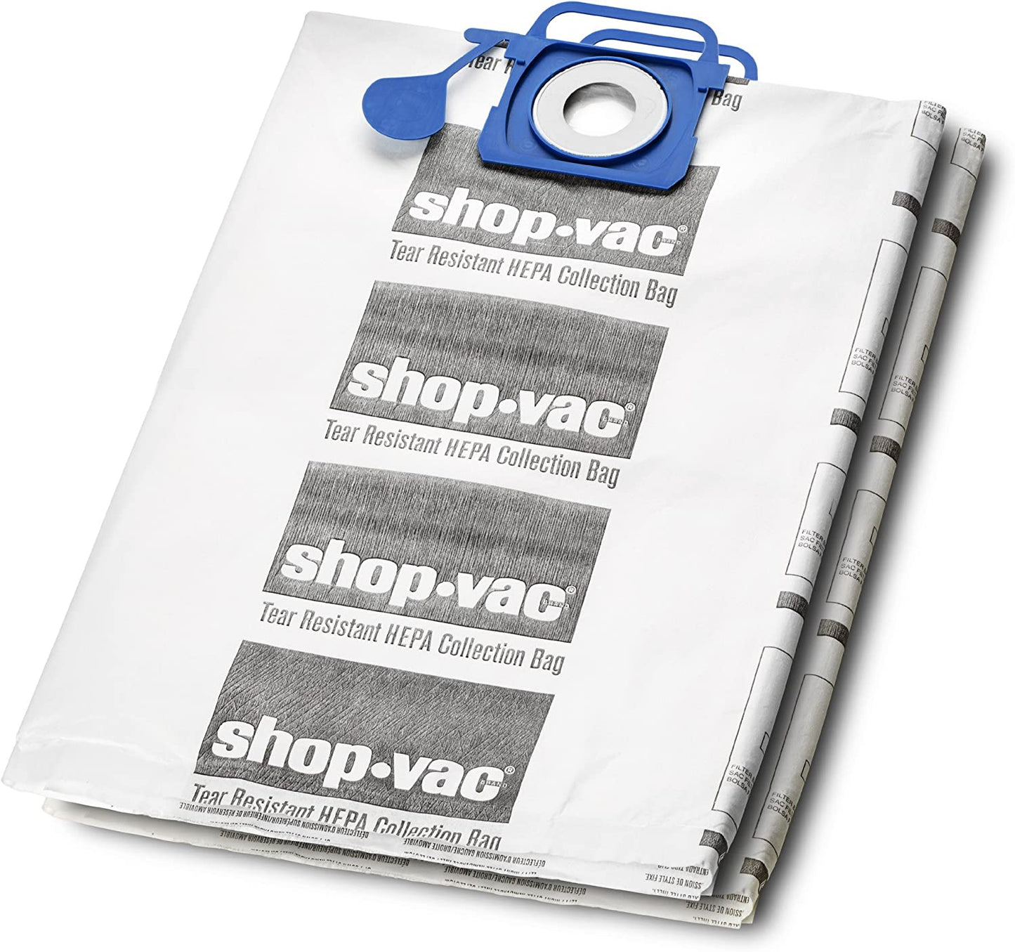 ‎Shop-Vac 9021833 HEPA Tear Resistant Collection Filter Bags, 12-20 gallon