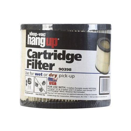 CARTRIDGE FILTER SHOP VAC HANG-UP VAC 903-98