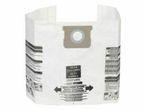 10-14 Gallons Bags for Kobalt Shop Vac Vacuum Cleaners - 3/pack