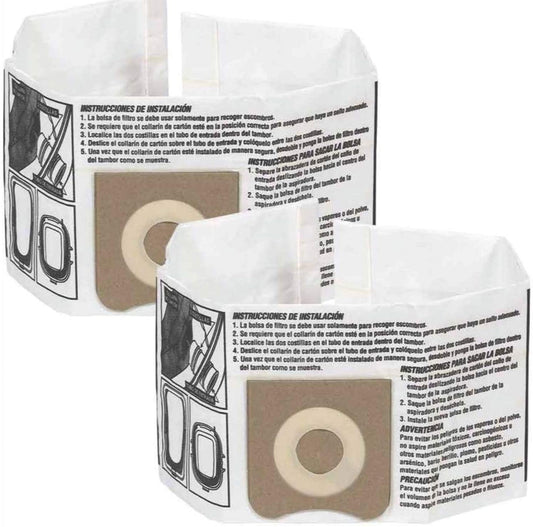  WORKSHOP Wet/Dry Vacs Vacuum Bags WS32045F Fine Dust Collection Shop Vacuum Bags