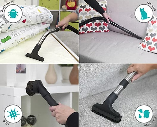 Numatic Henry Allergy Canister Vacuum with HepaFiltration