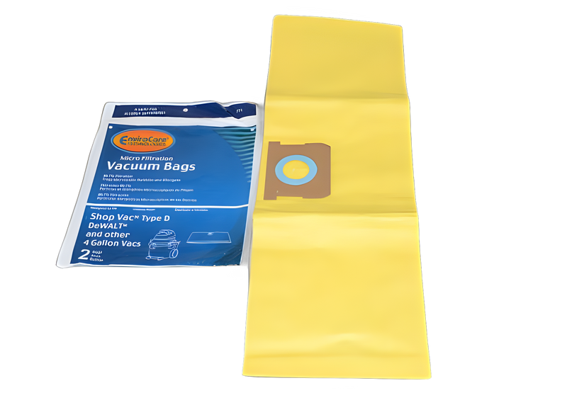 Paper Bags Shop Vac, 4 Gallon, 2pk, Micro Filtration Vacuum #771