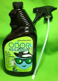 Odor Assassin Air & Fabric Odor Eliminator Spring Rain Scent - 32 Oz Spray Bottle (1)