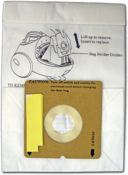Replacement Dirt Devil Type AB Vacuum Canister Bags - Replaces AD10096 - 3 Bags - LOPPP