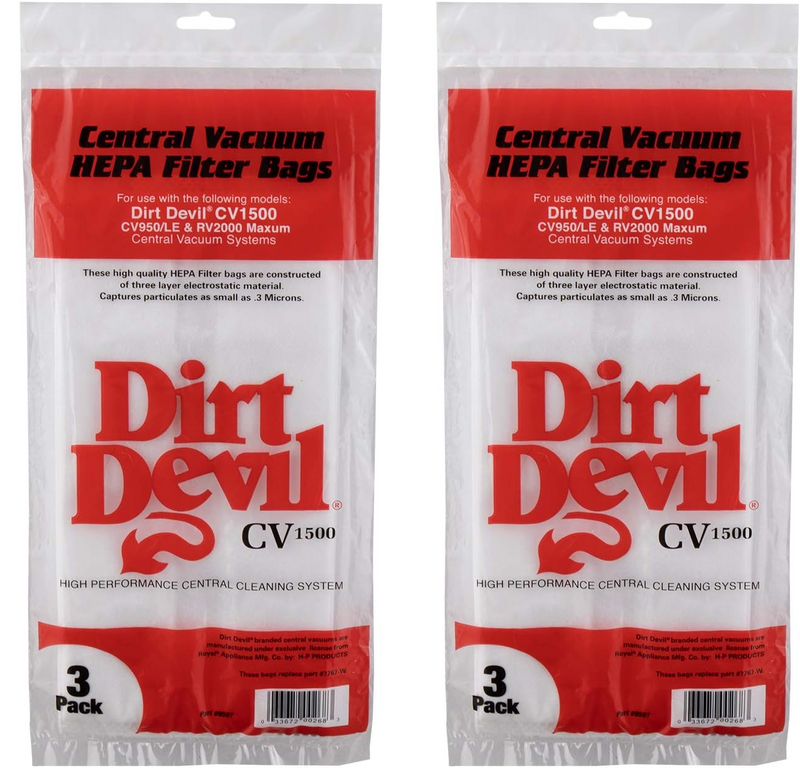 1-Gallon Size HEPA | Filter Bags for CV1500 Central Vacuum System