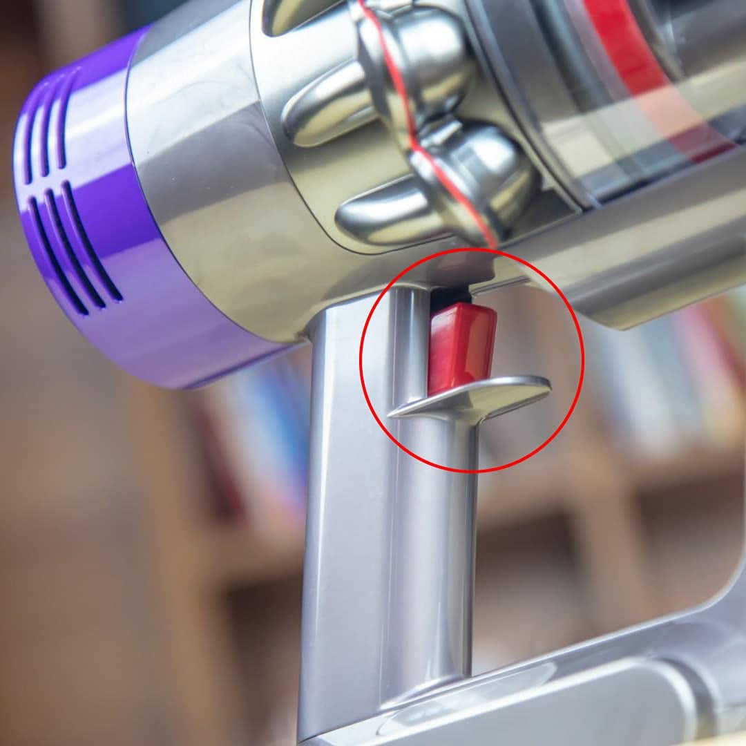 Dyson vacuum power trigger button close up