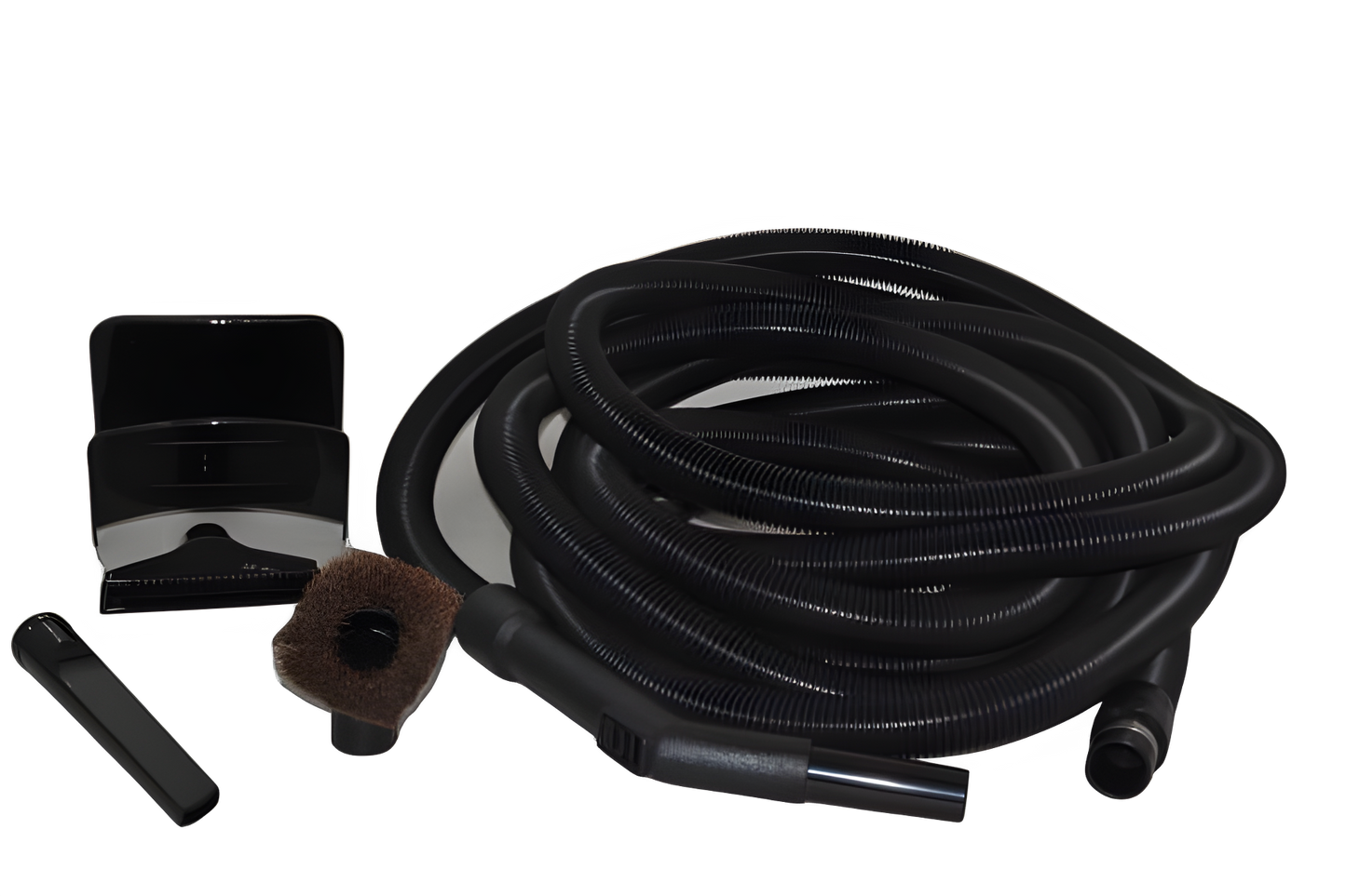 Fit All, Central Vac Garage Kit 35ft Hose, Black, W/toolscrevice, Dust Brush, Upt Tool & Hose Hanger Vacuum #06-4911-95