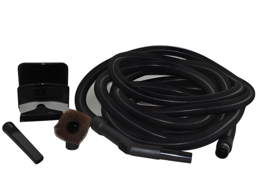 Fit All, Central Vac Garage Kit 35ft Hose, Black, W/toolscrevice, Dust Brush, Upt Tool & Hose Hanger Vacuum #06-4911-95