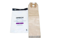 6 Oreck Hepa Odor Fighting Vacuum Bags For Oreck Magnesium & Discover Uprights UK30500, UK30500PC, LW100, LW1500