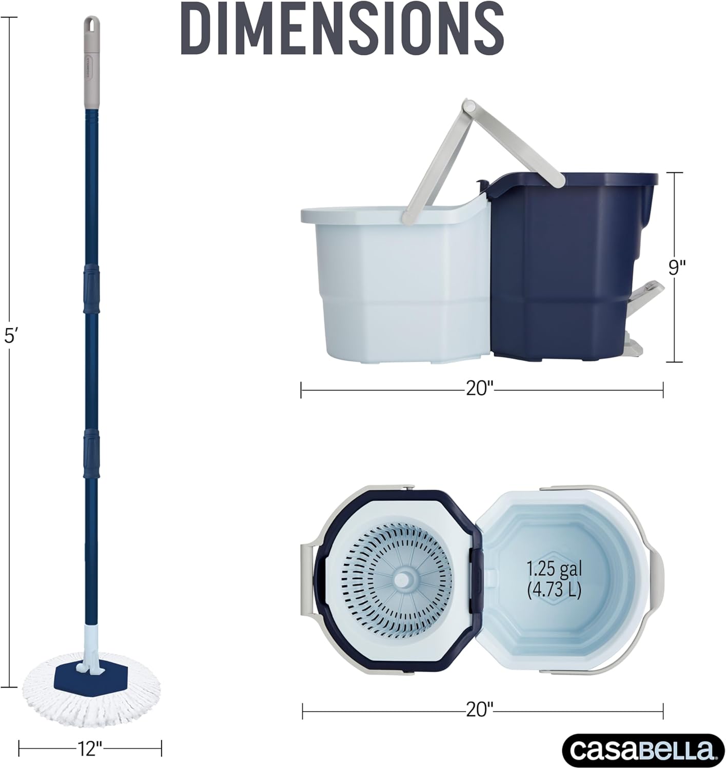 Casabella Clean Water Spin Mop