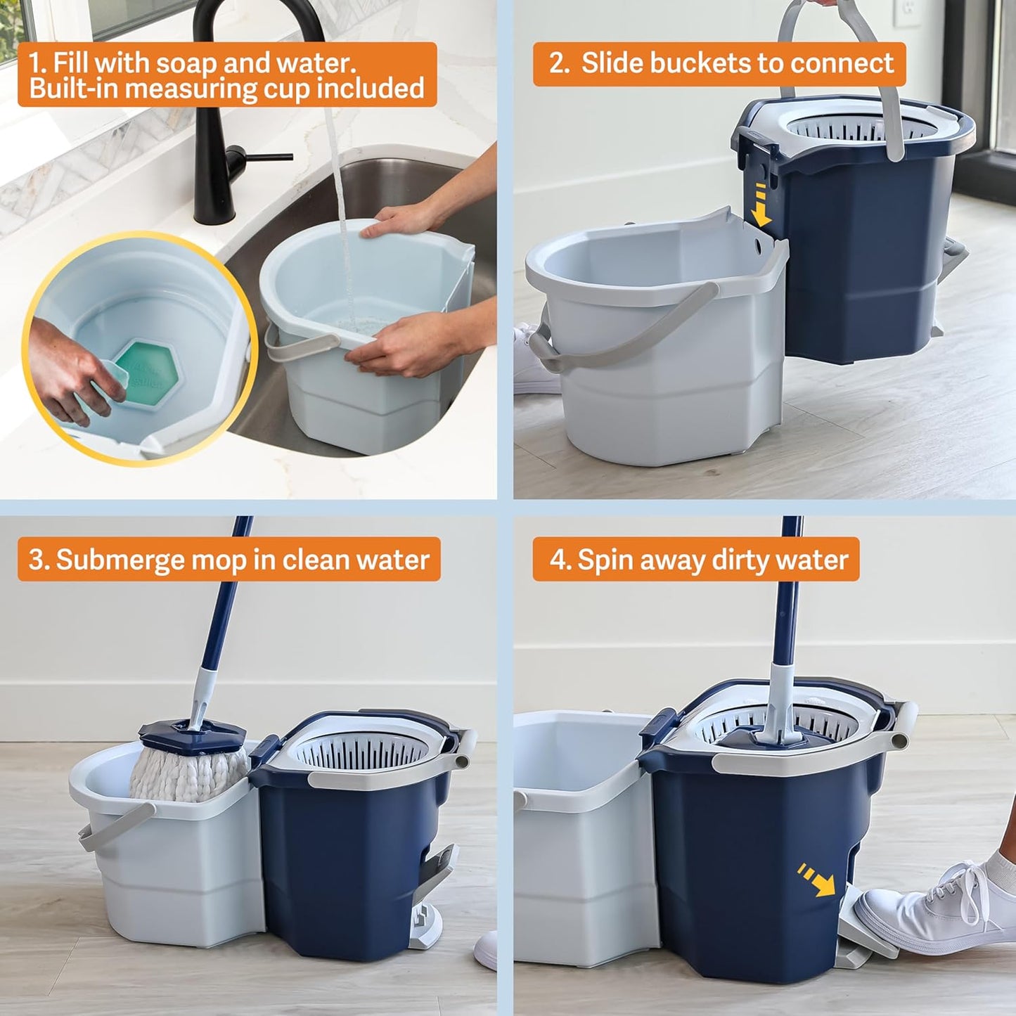Casabella Clean Water Spin Mop