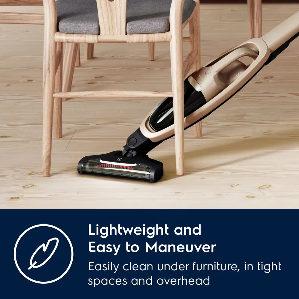 Electrolux WellQ7 EHVS35H2AQ Cordless 2-in-1 Stick Vacuum for Hard Floors, Soft Sand