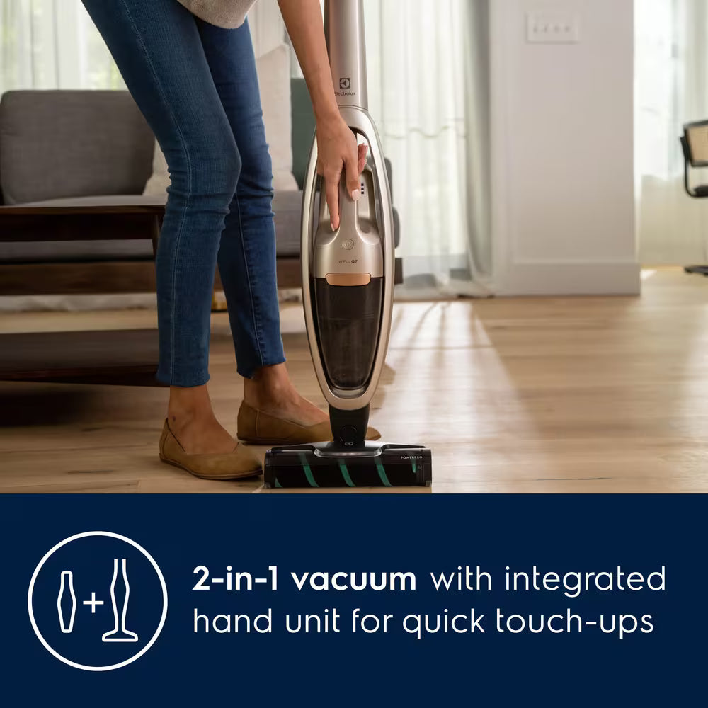 Electrolux WellQ7 EHVS35H2AQ Cordless 2-in-1 Stick Vacuum for Hard Floors, Soft Sand