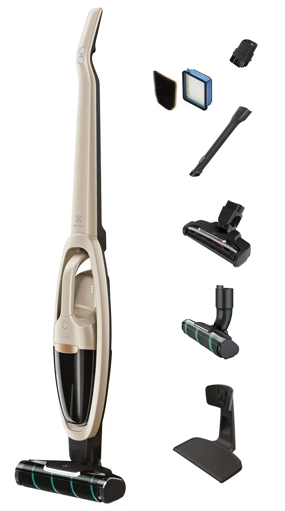 Electrolux WellQ7 EHVS35H2AQ Cordless 2-in-1 Stick Vacuum for Hard Floors, Soft Sand