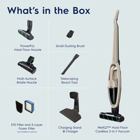 Electrolux WellQ7 EHVS35H2AQ Cordless 2-in-1 Stick Vacuum for Hard Floors, Soft Sand