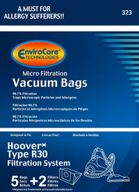Hoover Type R30 Filtration System Vacuum Bags