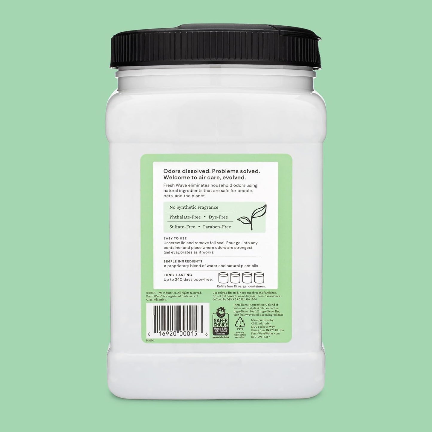Fresh Wave Continuous Release Odor Removing Gel, 63 oz. Jar (3 lbs. 15 oz.)