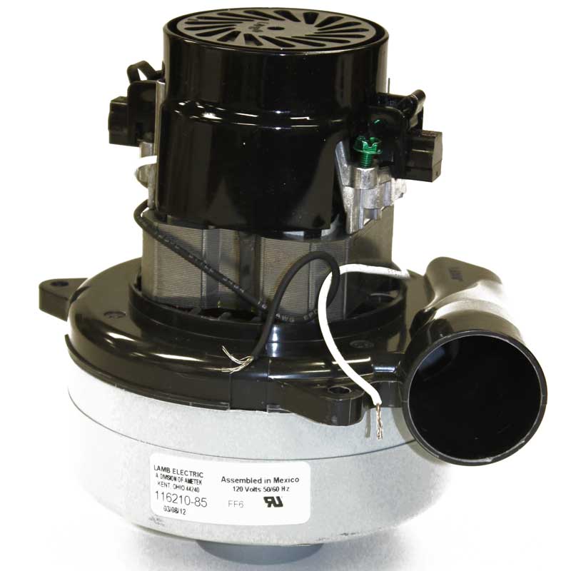 Ametek Lamb Motor, 2 Stage, Bypass W/horn, Ball/sleeve, Fan Shell Has Stub Tube Part #45847 14 Vacuum #116210-85