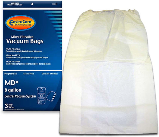 Modern Day  8 Gallon Elastic Top Vacuum Bags - 3 Pack, MD814