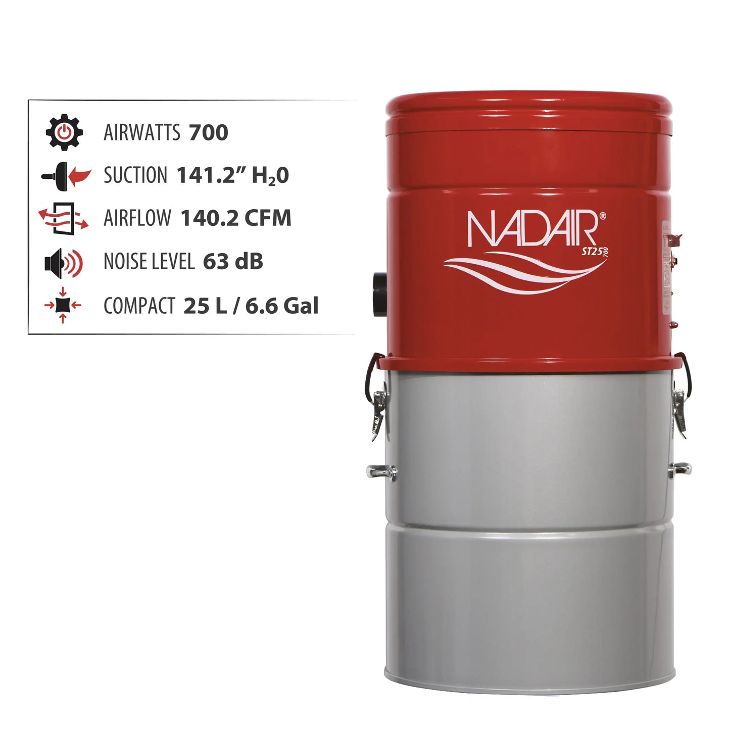 Nadair ST Series Central Vacuum Systems