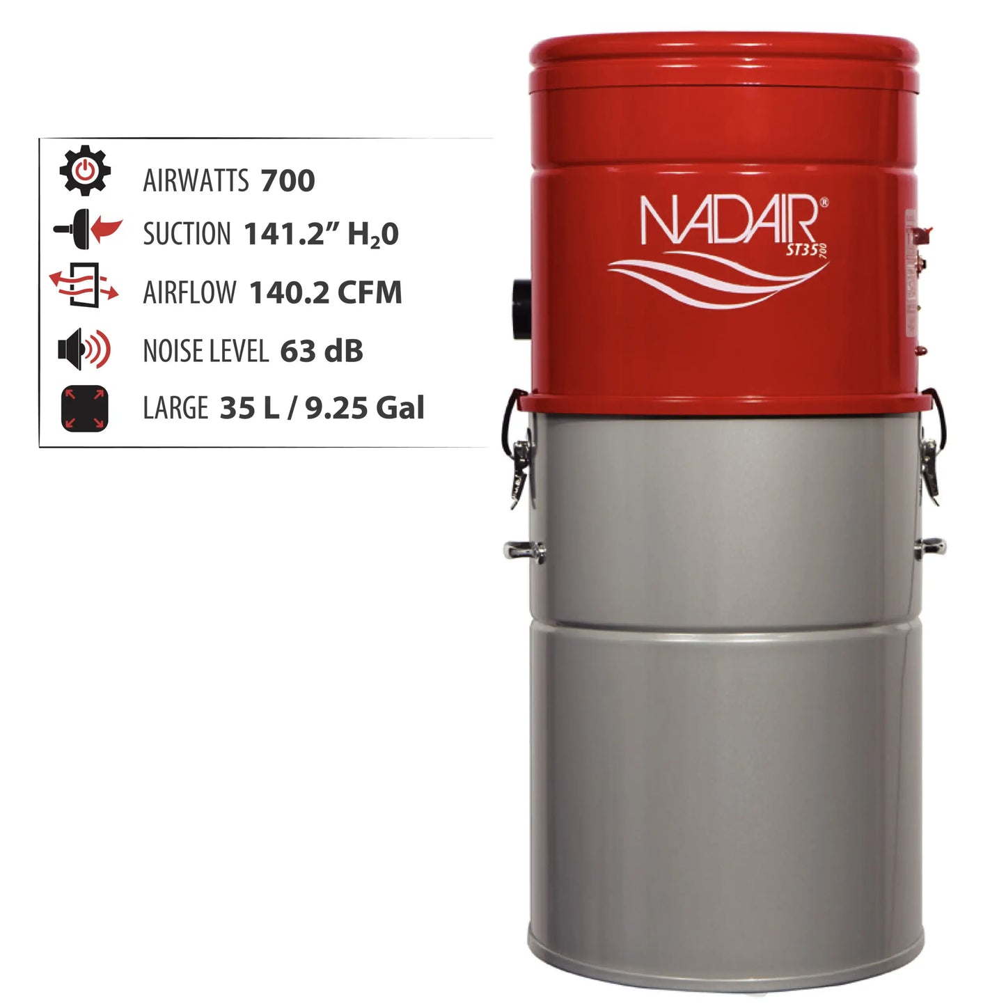 Nadair ST Series Central Vacuum Systems