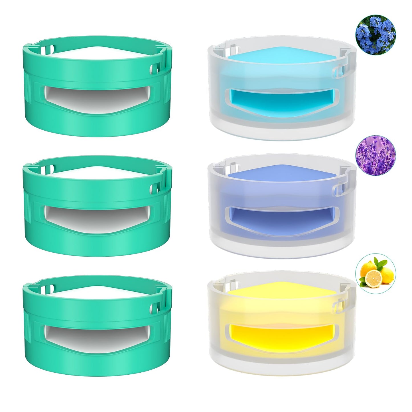 6 Odor-Neutralizer Replacement Cartridges for Shark IZ862H AZ3000 AZ3002 HZ3000 HZ3002 IZ562H ZD550 Vacuum, Replaces 268ZQ3000