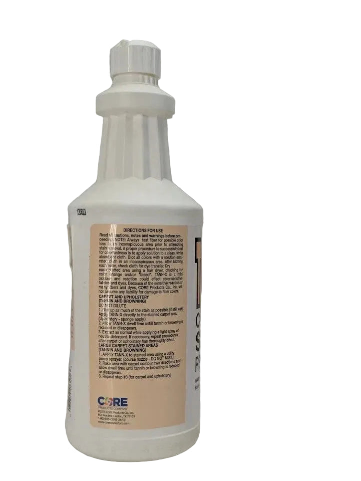 Core Tann-X Coffee Stain Remover, 32oz Vacuum #TX-500