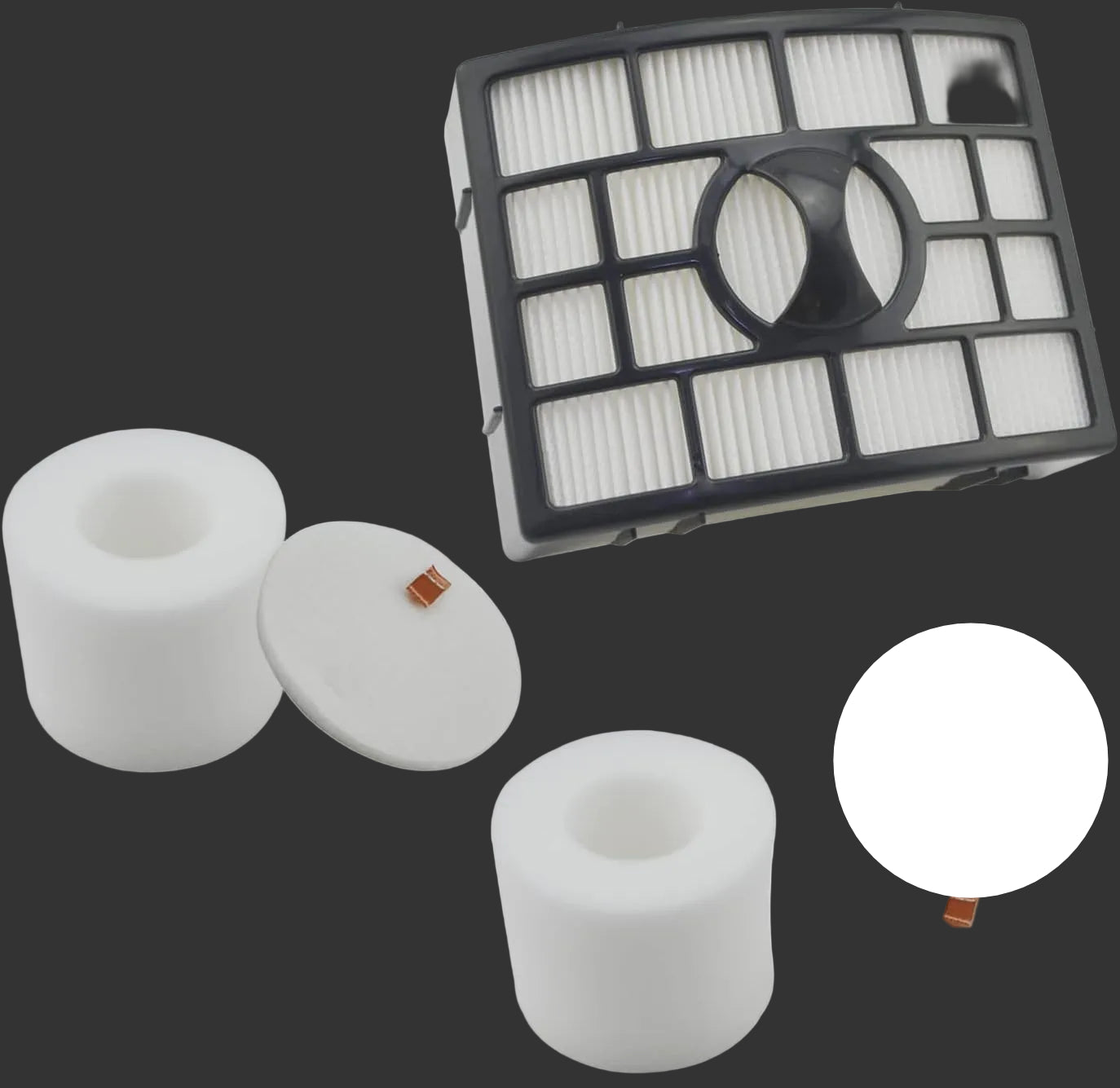 Replacement Filters Kit for Shark Rotator Powered Lift-Away Vacuum #XFF650+XHF650, 662, 2x661