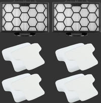 Filter Set Compatible with Shark Canister Vacuum Models CV101 CV101C CZ350C CZ351 CZ351C CZ355 CZ2001 CZ2001C Part # XHPCZ350 & XFFKCZ350 (2 Hepa & 4 Foam Sets)