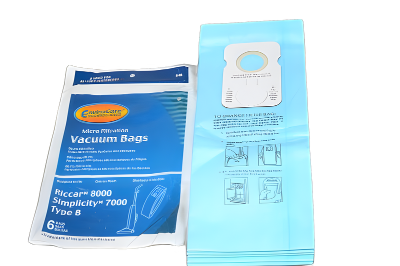 Simplicity/riccar Paper Bags Riccar, Simplicity, B, 6pk, Microenvirocare, Repl, 7000, 8000 Vacuum #846