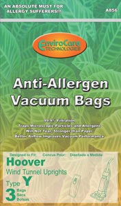 Hoover Y- Advanced Fiber Filtration Vacuum Bags 4010801Y, AH10040 - Generic - 3 Pack