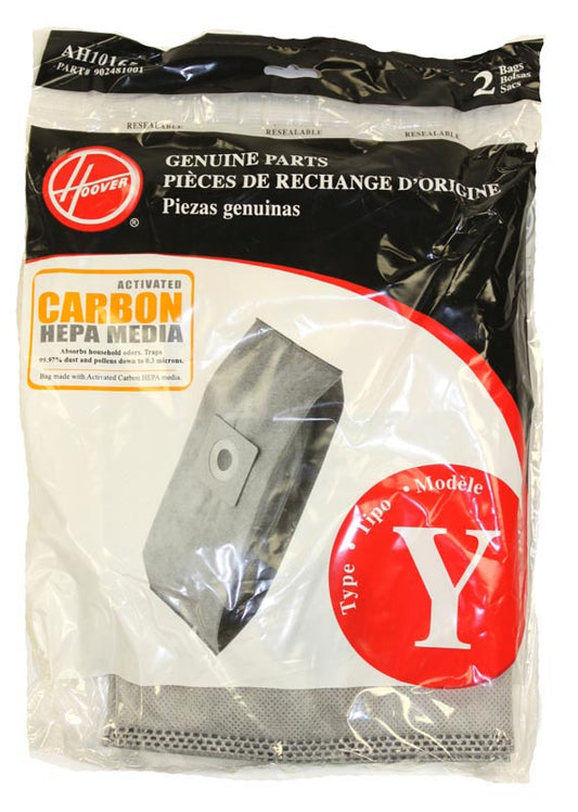 Hoover AH10165, 902481001 Type Y Hepa Carbon Vacuum Cleaner Bags - 2 Bags