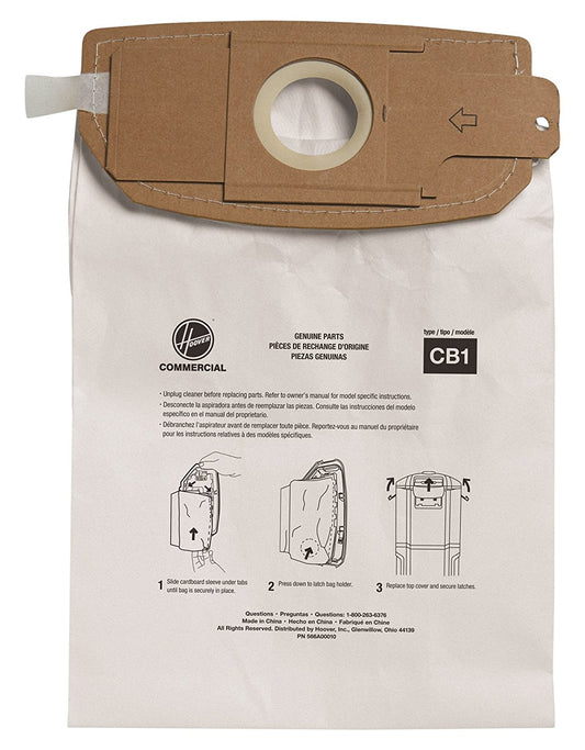  Hoover: H-AH10173  Paper Bag, CB1 CH34006 Backpack 10 Pk