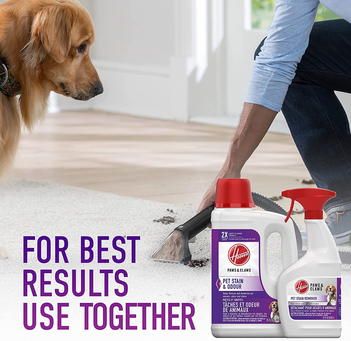 SHAMPOO-HOOVER,128oz,ENZYMATIC,PAWS & CLAWS