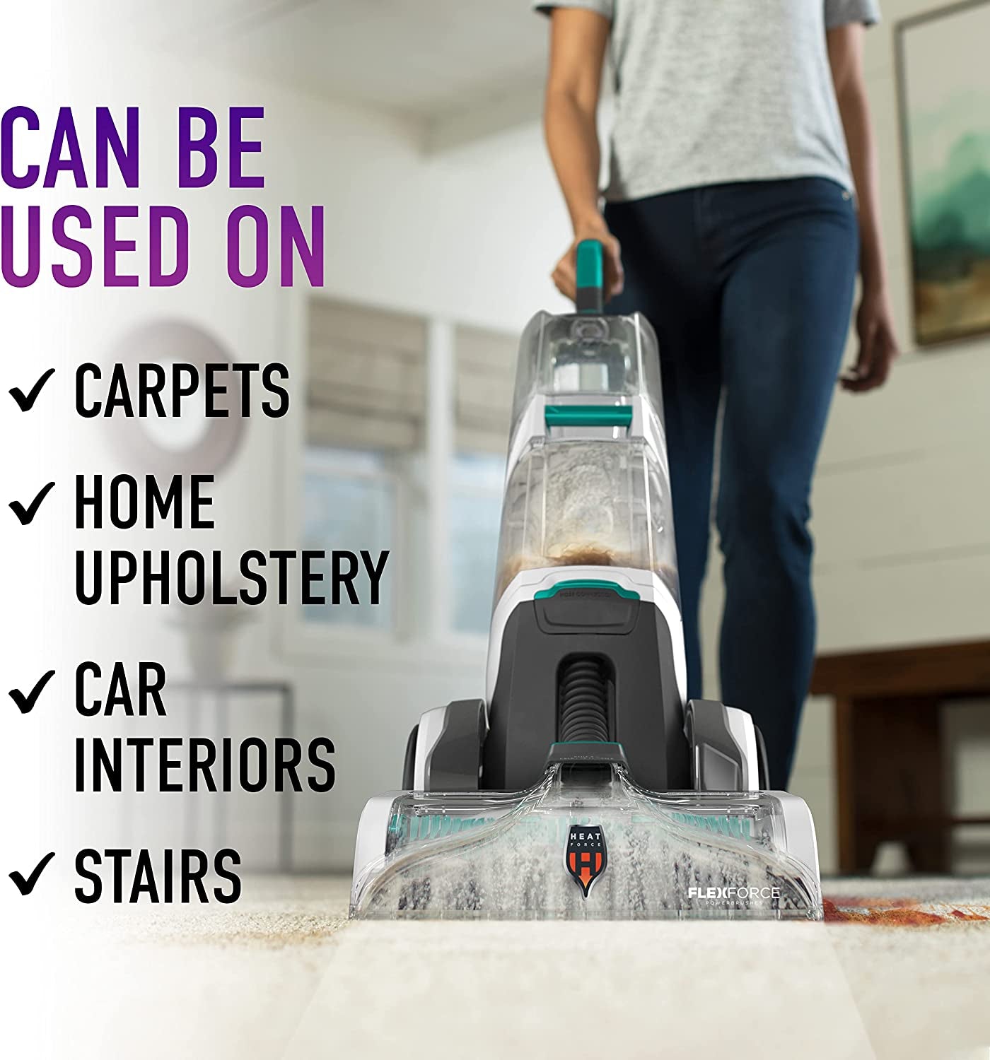 Hoover Paws and Claws Deep Cleaning Carpet Shampoo, 128 Oz Enzymatic # AH30935