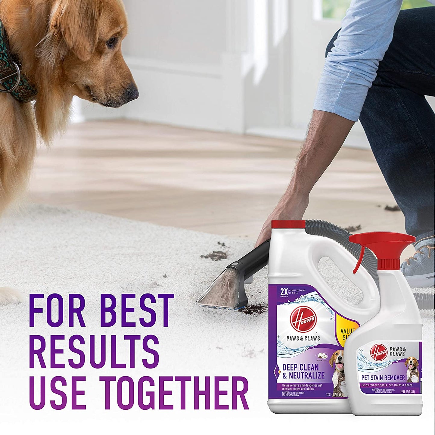 SHAMPOO-HOOVER,64oz,2X FORMULA,PAW & CLAWS