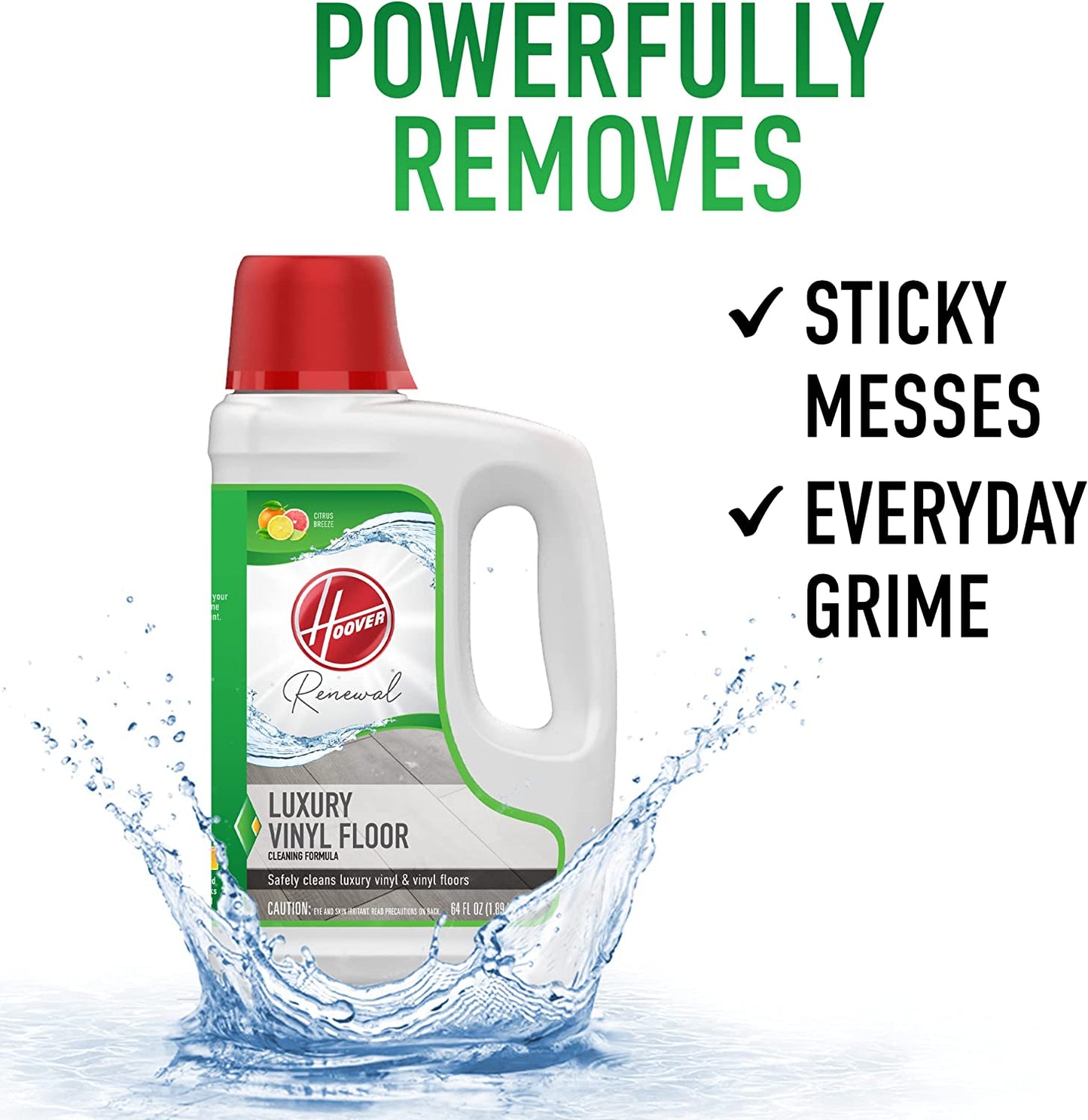 Hoover Renewal Luxury Vinyl Floor Cleaning Formula Solution 64 oz.#AH31454