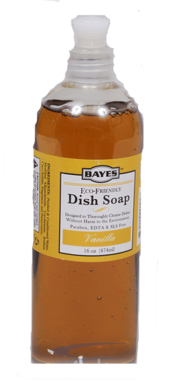 Bayes Vanilla Dish Soap - 16oz Squeeze Bottle