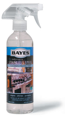 Bayes Stainless Steel Cleaner  Protectant  B-125 - 16oz Spray Bottle