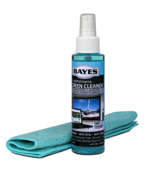 Bayes TV Screen  Monitor Cleaner with Microfiber Cloth B-177 - 4 Ounce