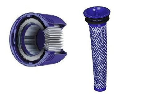 Genuine Dyson V8 and V7 Cordless Filter Bundle Includes Pre-Filter (DY-96566101) and Post- Filter (DY-96747801)