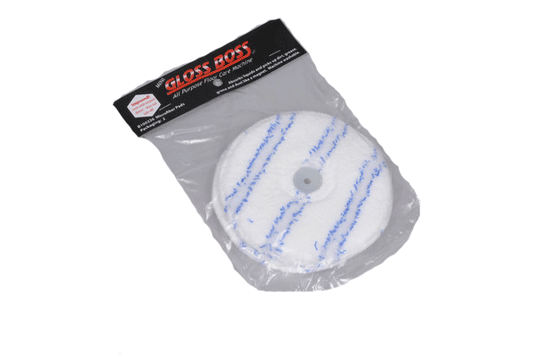 Pullman-Holt Gloss Boss Microfiber Pad B100326 5 1/2" Diameter - 2 Pack 